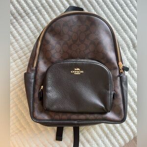 Large Coach Leather Backpack